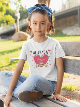 T-Shirt Afilhada Coração