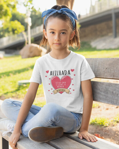 T-Shirt Afilhada Coração