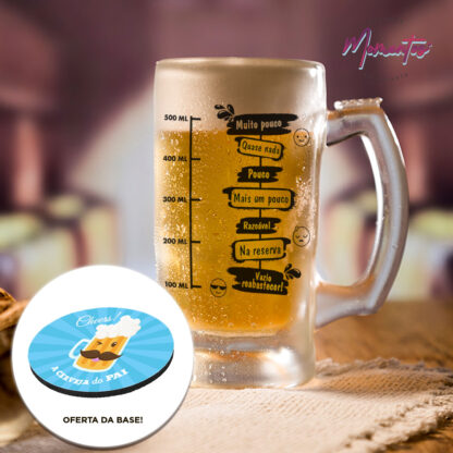 Reabastecer - Caneca de Cerveja de Vidro
