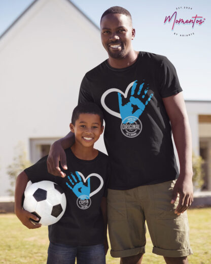 Conjunto de 2 T-shirts "Pai Original e Filho Cópia"