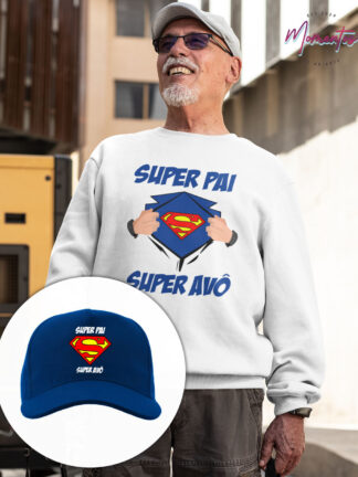 Conjuno Camisola + Chapéu "Super Pai, Super Avô"