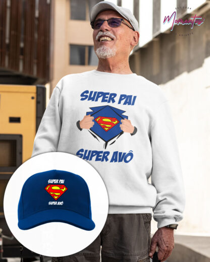 Conjuno Camisola + Chapéu "Super Pai, Super Avô"