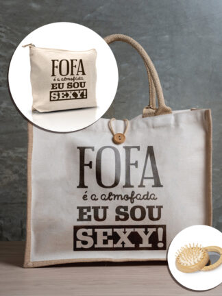 Conjunto Mala + Necessaire + Mini Escova com Espelho