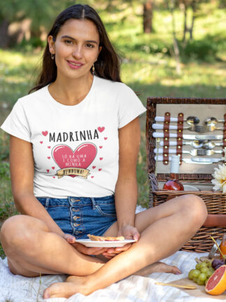 T-Shirt Madrinha Coração