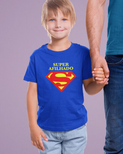 T-Shirt Super Afilhado, Super Homem