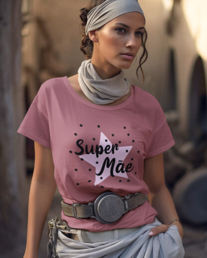 T-Shirt Super Mãe Estrela - Image 3