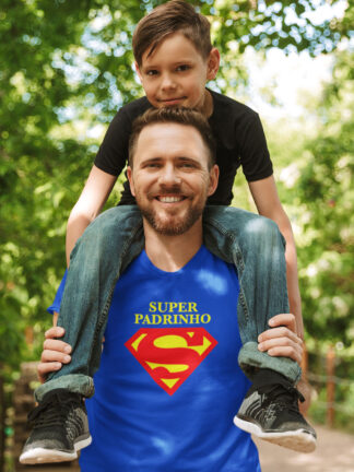 T-Shirt Super Padrinho, Super Homem