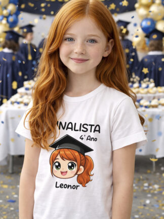 T-shirt Finalista de 4º Ano Menina Ruiva