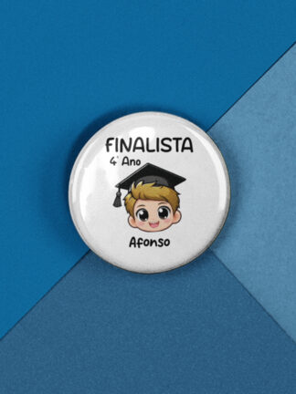 Finalista de 4º Ano Menino Loiro - Crachá