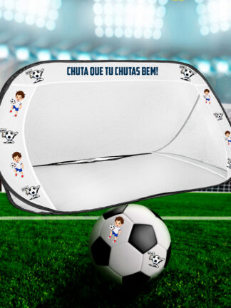 Mini Baliza e Bola de Futebol 75 cm altura