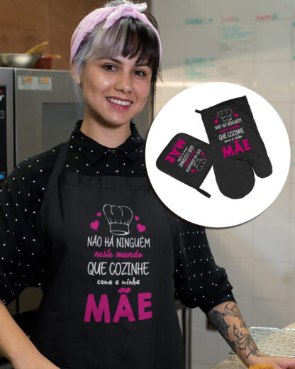 Não há ninguém que cozinhe como a minha mãe - Conjunto Avental - Image 2