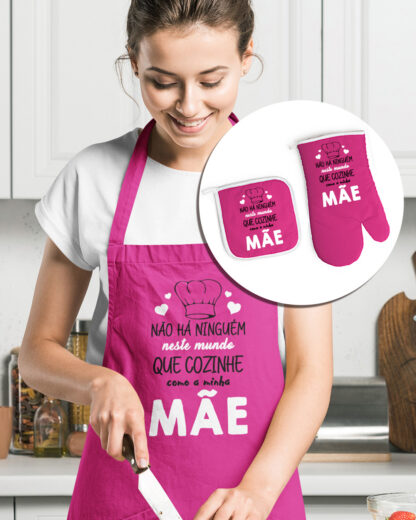 Não há ninguém que cozinhe como a minha mãe - Conjunto Avental - Image 3