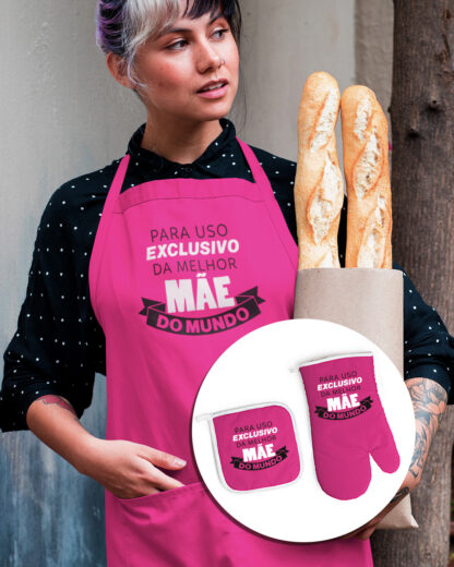 Para uso exclusivo da melhor Mãe do Mundo - Conjunto Avental - Image 3