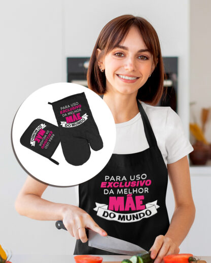 Para uso exclusivo da melhor Mãe do Mundo - Conjunto Avental - Image 2