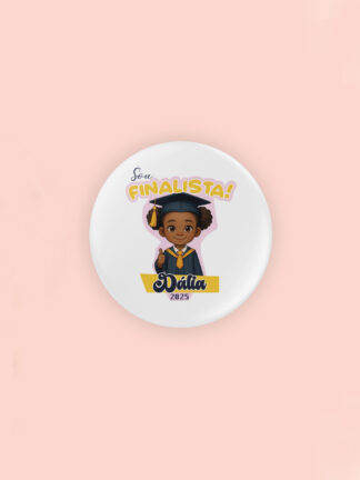 Sou finalista! Menina Africana - Crachá