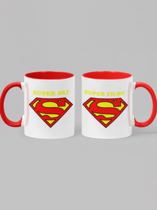 Super Pai e Super Filho - Conjunto de 2 Canecas