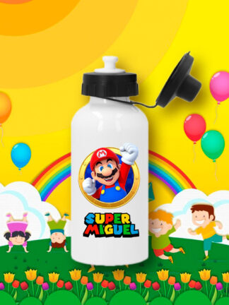 Super Mário - Garrafa de Alumínio