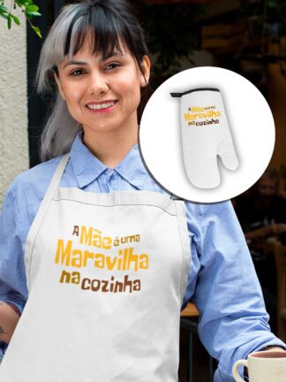 Avental + Luva de forno A Mãe é uma maravilha na cozinha