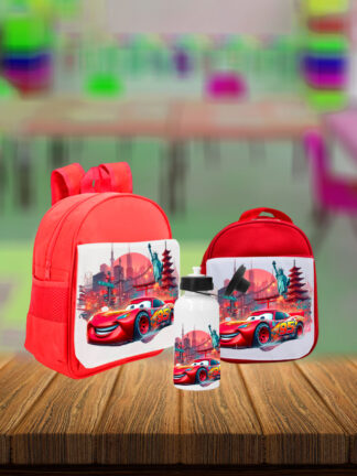 Faísca Mcqueen - Conjunto Mochila