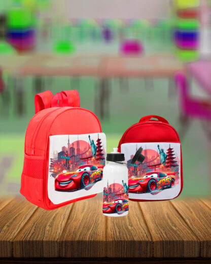 Faísca Mcqueen - Conjunto Mochila