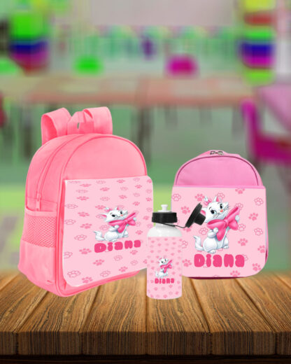 Gatinha Marie - Conjunto Mochila