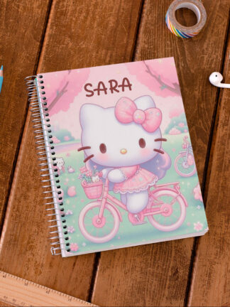 Hello Kitty Bicicleta - Caderno de Argolas