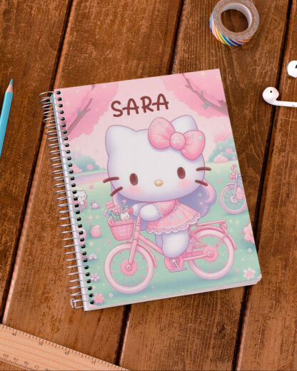 Hello Kitty Bicicleta - Caderno de Argolas