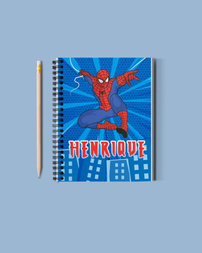 Homem Aranha - Caderno de Argolas