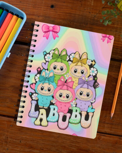 Labubu - Caderno de Argolas