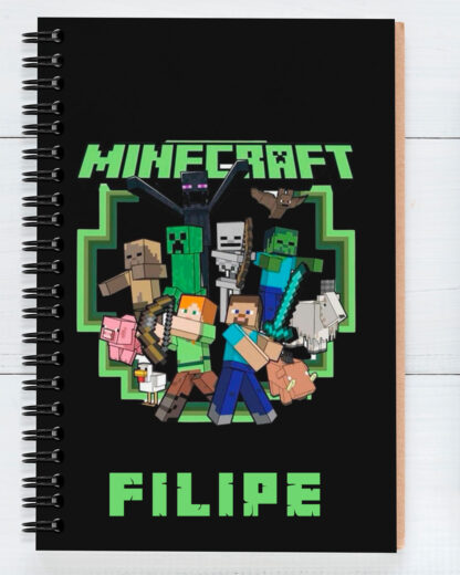 Minecraft - Caderno de Argolas