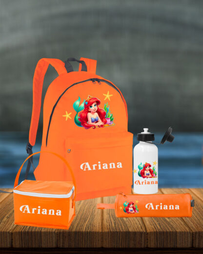 Pequena Sereia - Conjunto Mochila