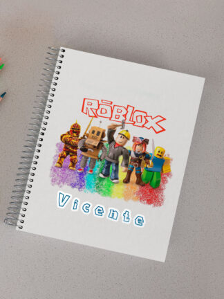 Roblox - Caderno de Argolas