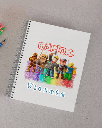 Roblox - Caderno de Argolas