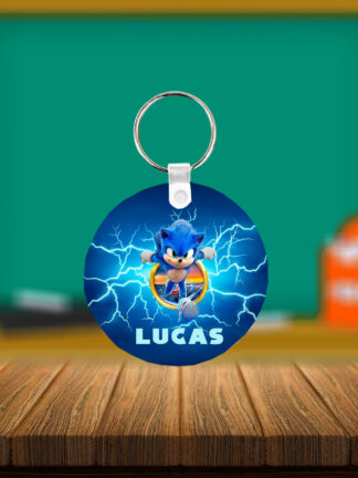 Sonic -  Identificador de Mochilas redondo