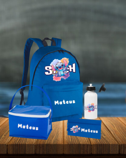 Stitch das Cores - Conjunto Mochila