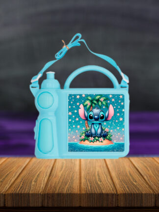 Stitch das Estrelas - Lancheira com Garrafa de Água