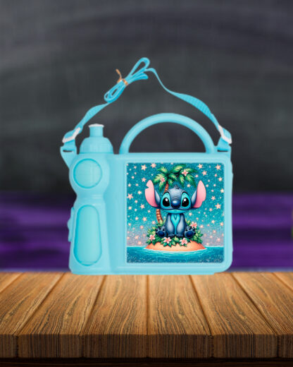 Stitch das Estrelas - Lancheira com Garrafa de Água