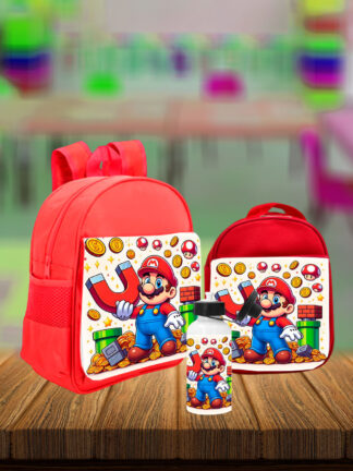 Super Mário - Conjunto Mochila