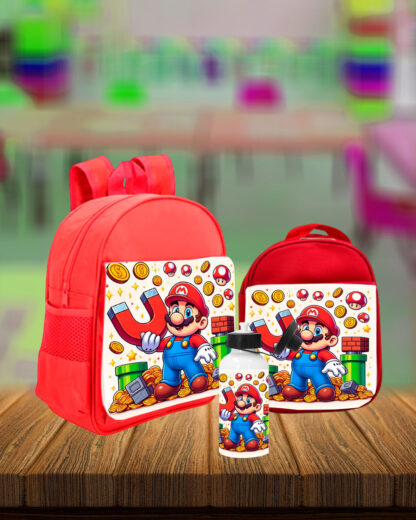 Super Mário - Conjunto Mochila