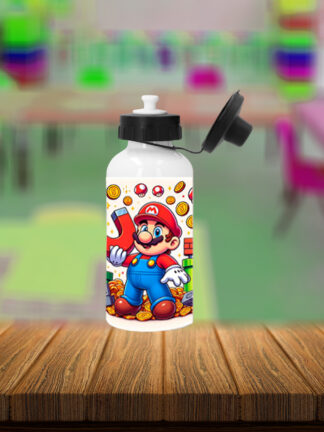 Super Mário - Garrafa de Alumínio