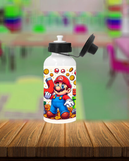 Super Mário - Garrafa de Alumínio