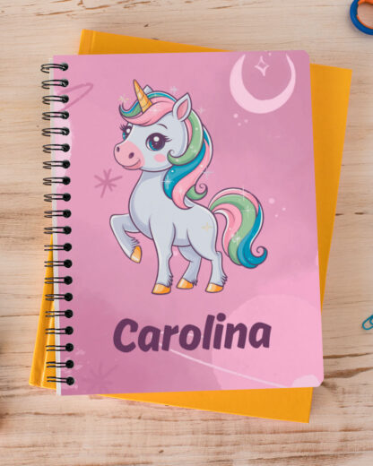 Unicórnio - Caderno de Argolas