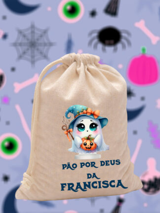 Fantasminha do chapéu - Saco de Pão por Deus
