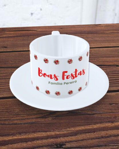 Boas Festas - Chávena com Pires
