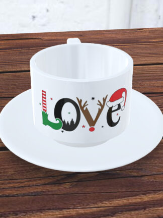 Love - Chávena com Pires