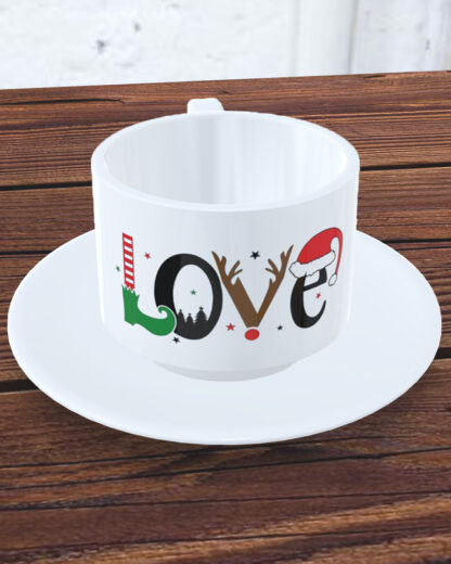 Love - Chávena com Pires