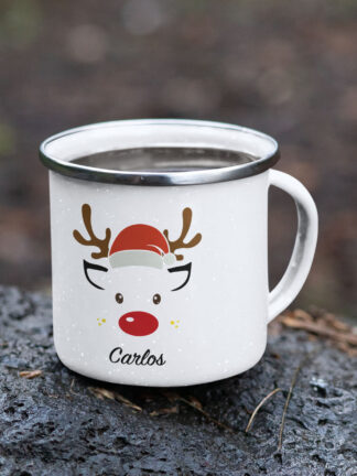 Rena Menino -  Caneca de Esmalte