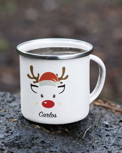 Rena Menino -  Caneca de Esmalte