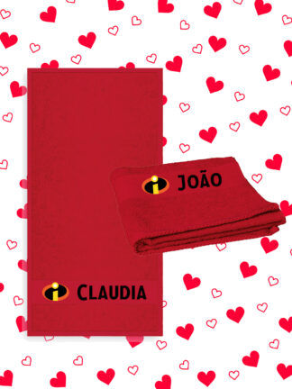 Os Incríveis - conjunto de 2 toalhas de rosto