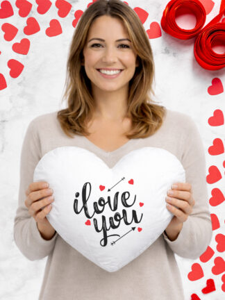 I Love You - Almofada Coração